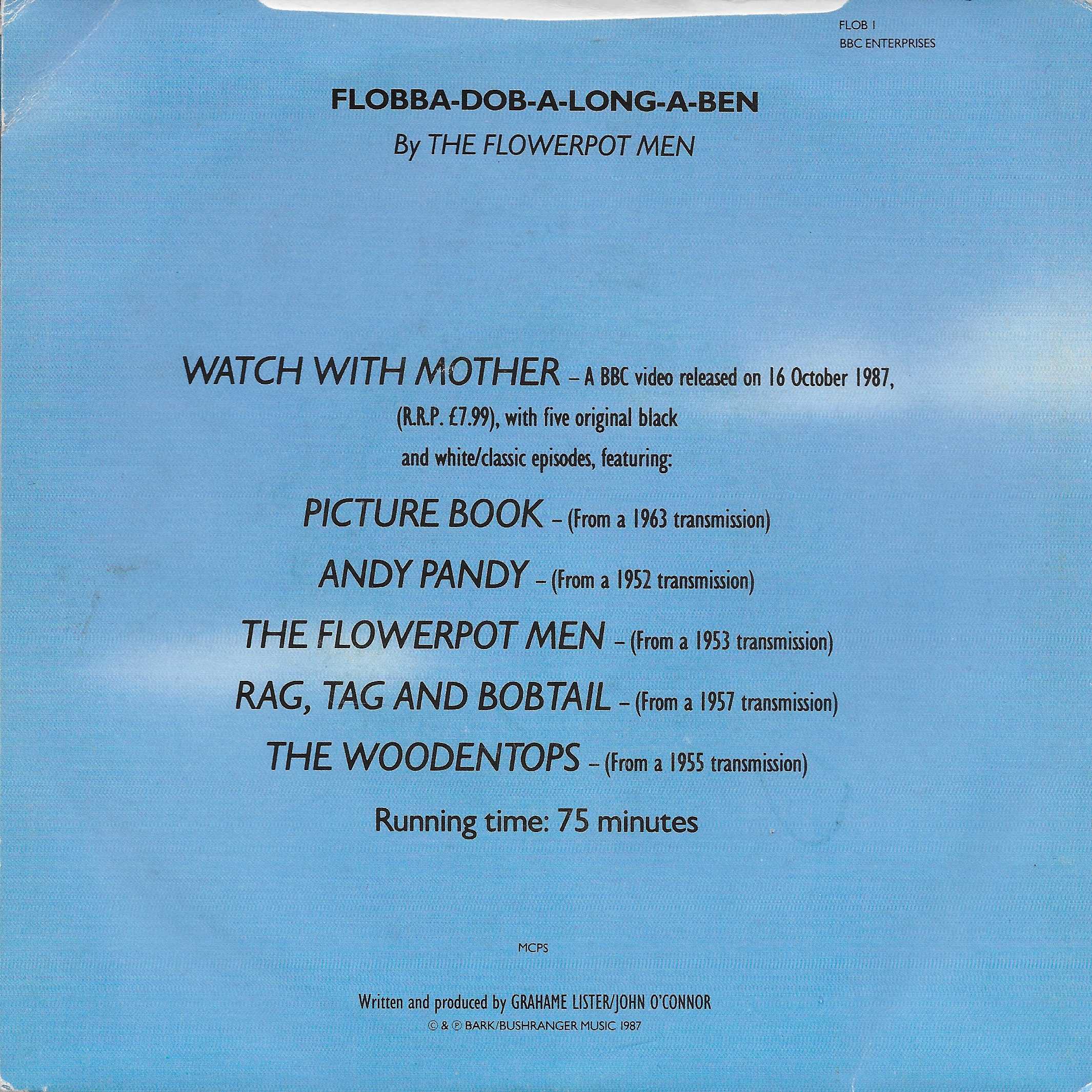 Back cover of FLOB 1